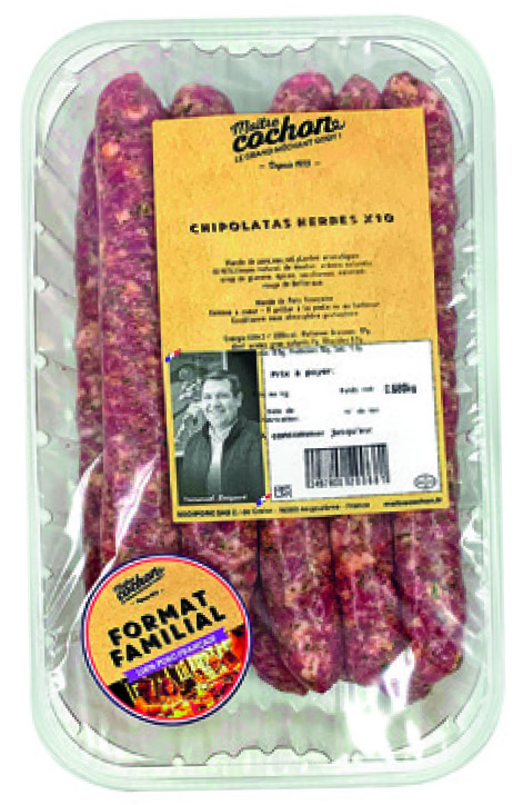 CHIPOLATAS AUX HERBES X10 MAÎTRE COCHON