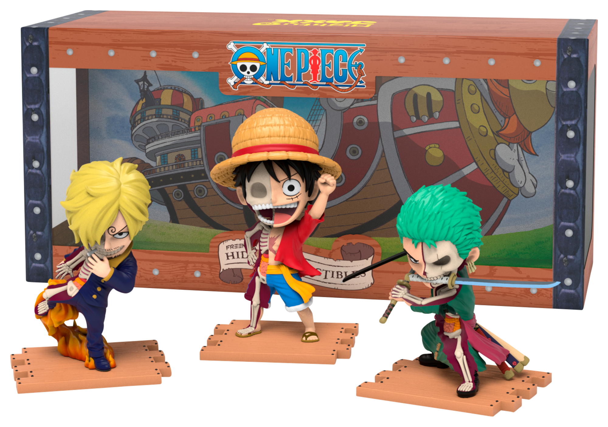 COFFRET 3 FIGURINES ONE PIECE