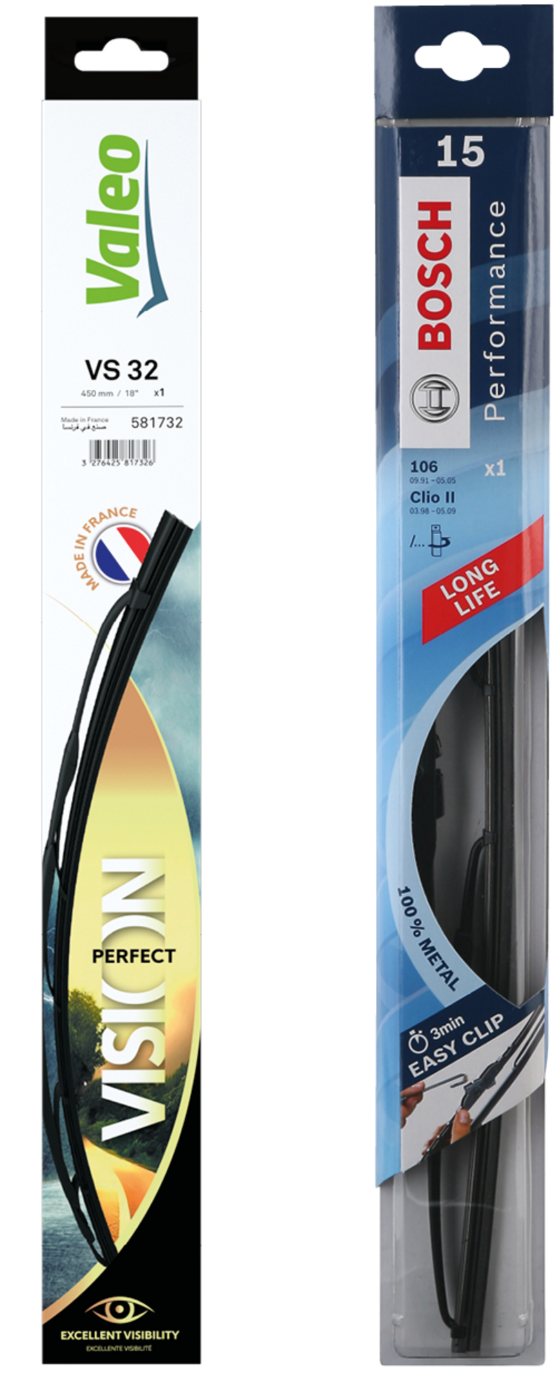 SUR LES PRODUITS PRÉSENTS EN MAGASIN DE LA GAMME DE BALAIS D'ESSUIE GLACES "BOSCH" OU "VALEO"