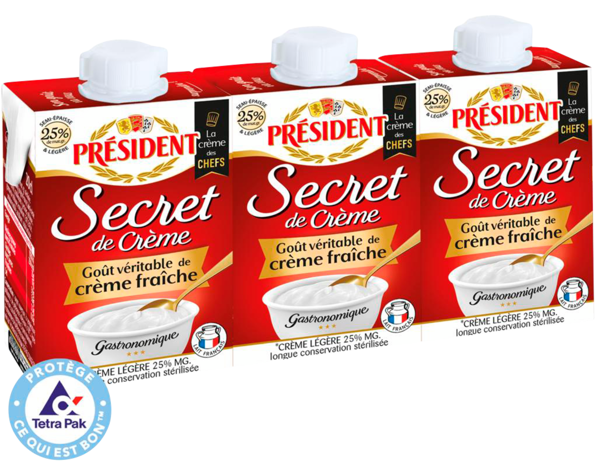 Secret de crème semi-épaisse 25% Mat. Gr.