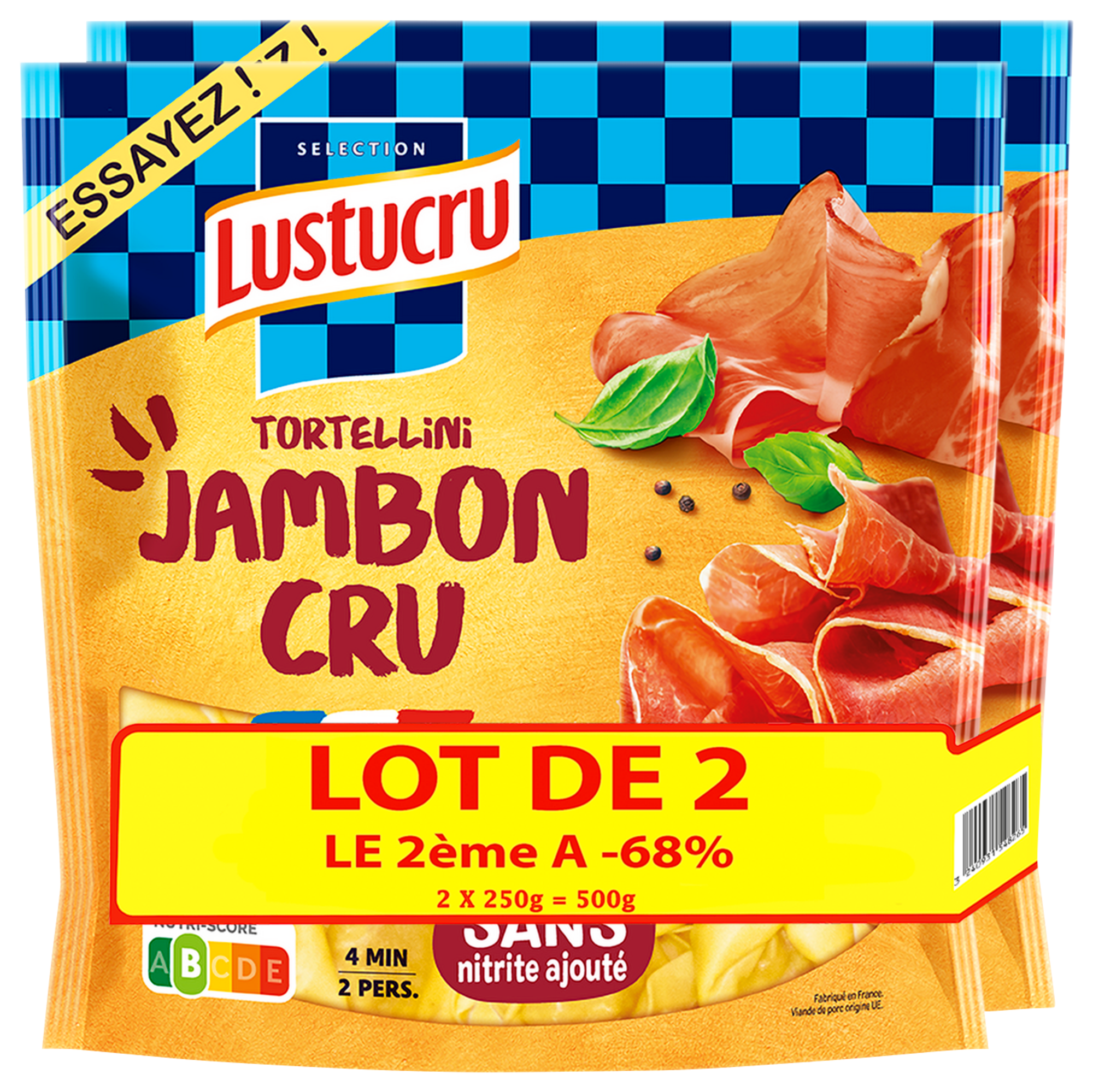 Tortellini jambon cru