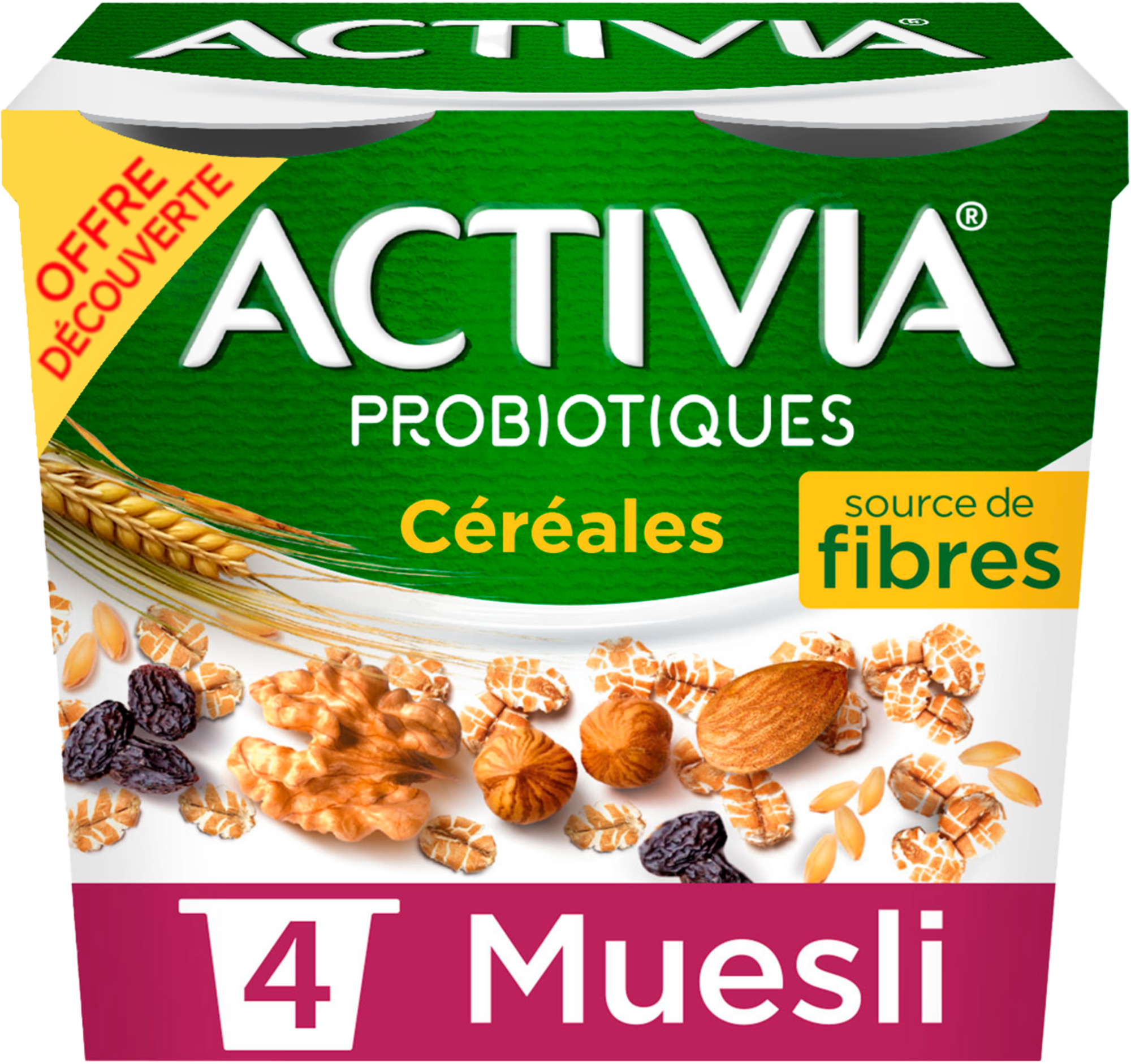 Activia Probiotiques Céréales au Muesli