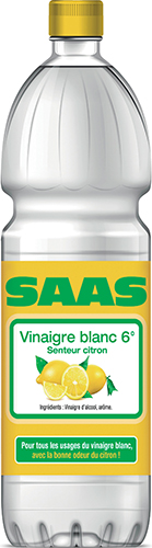 Vinaigre d'alcool blanc 6° senteur citron