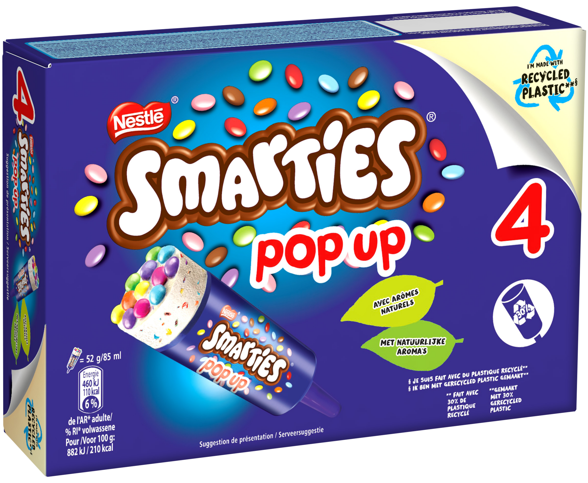 4 Bâtonnets glacés pop up
