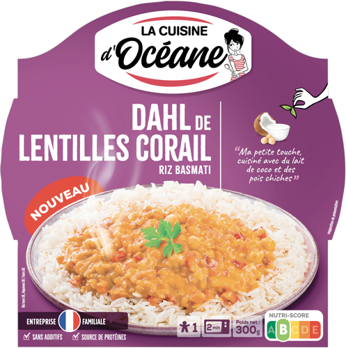 DAHL DE LENTILLES CORAIL & RIZ BASMATI