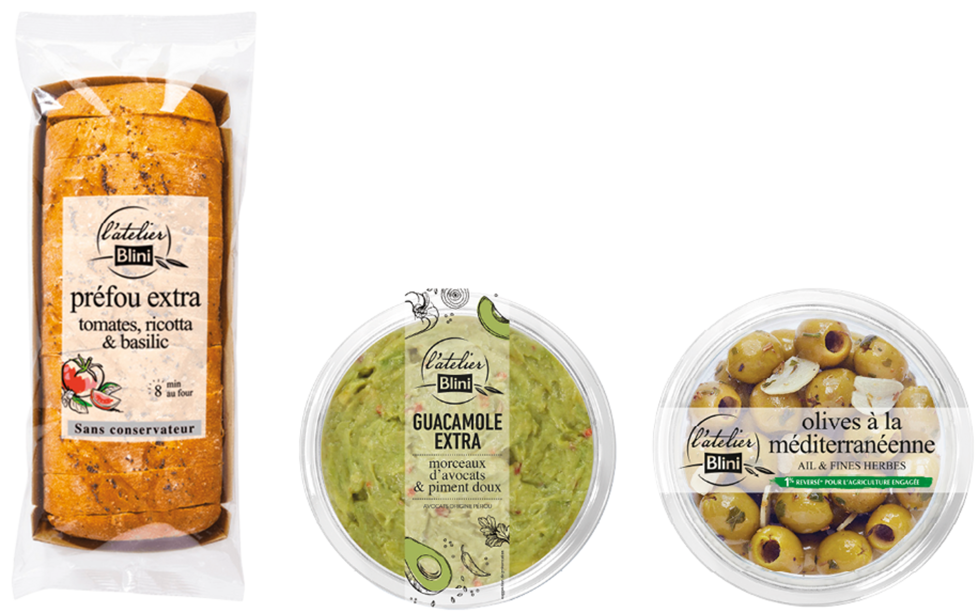 SUR LES PRODUITS PRÉSENTS EN MAGASIN DE LA GAMME L'ATELIER BLINI