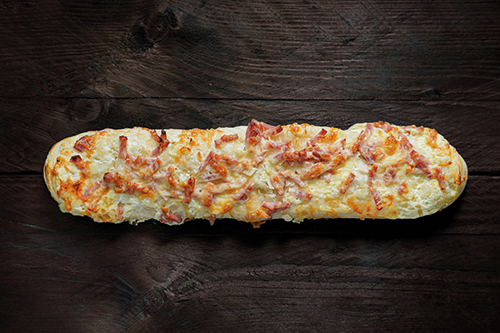 BAGUETTINE GOURMANDE LARDONS ET OIGNONS