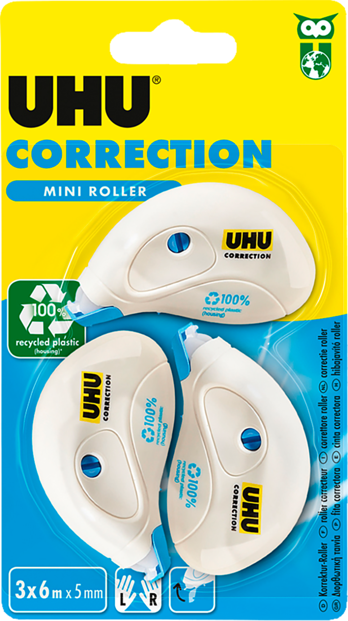 3 mini rollers de correction