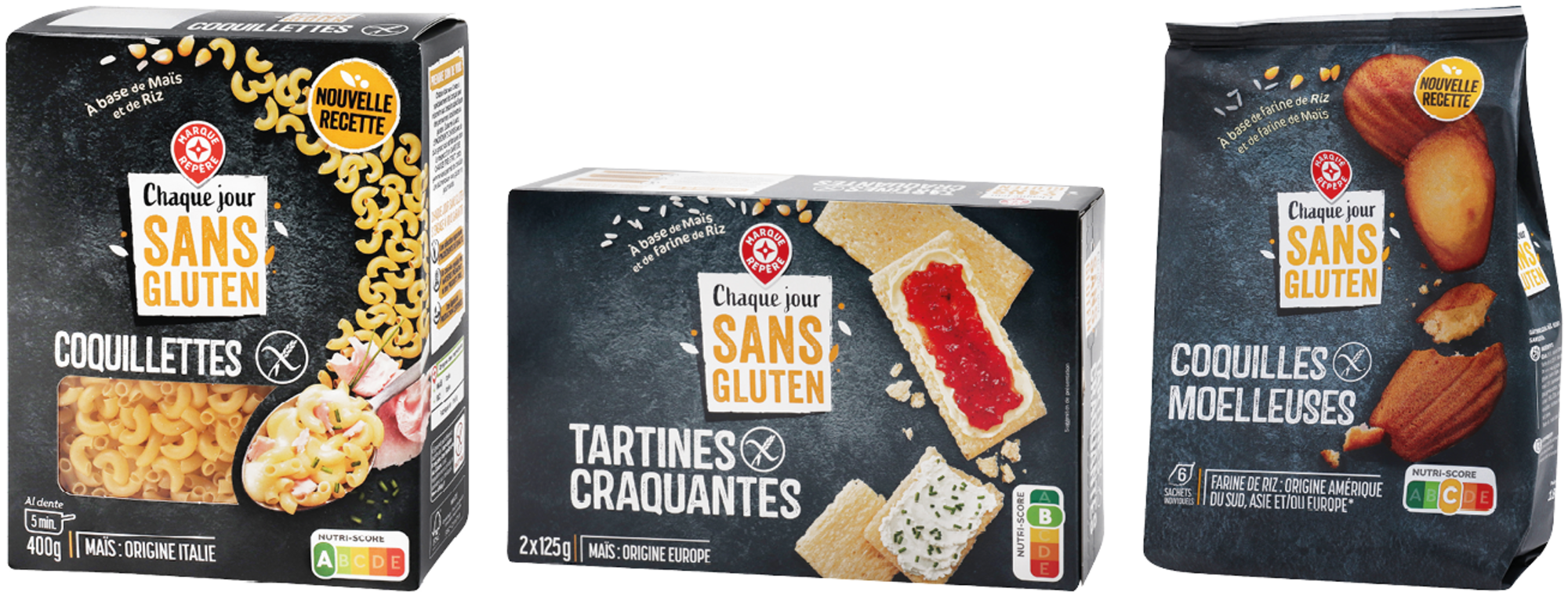 SUR LES PRODUITS PRÉSENTS EN MAGASIN DE LA GAMME SANS GLUTEN DE LA MARQUE "CHAQUE JOUR SANS GLUTEN"