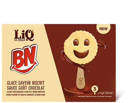 BN GLACE SAVEUR BISCUIT SAUCE GOÛT CHOCOLAT