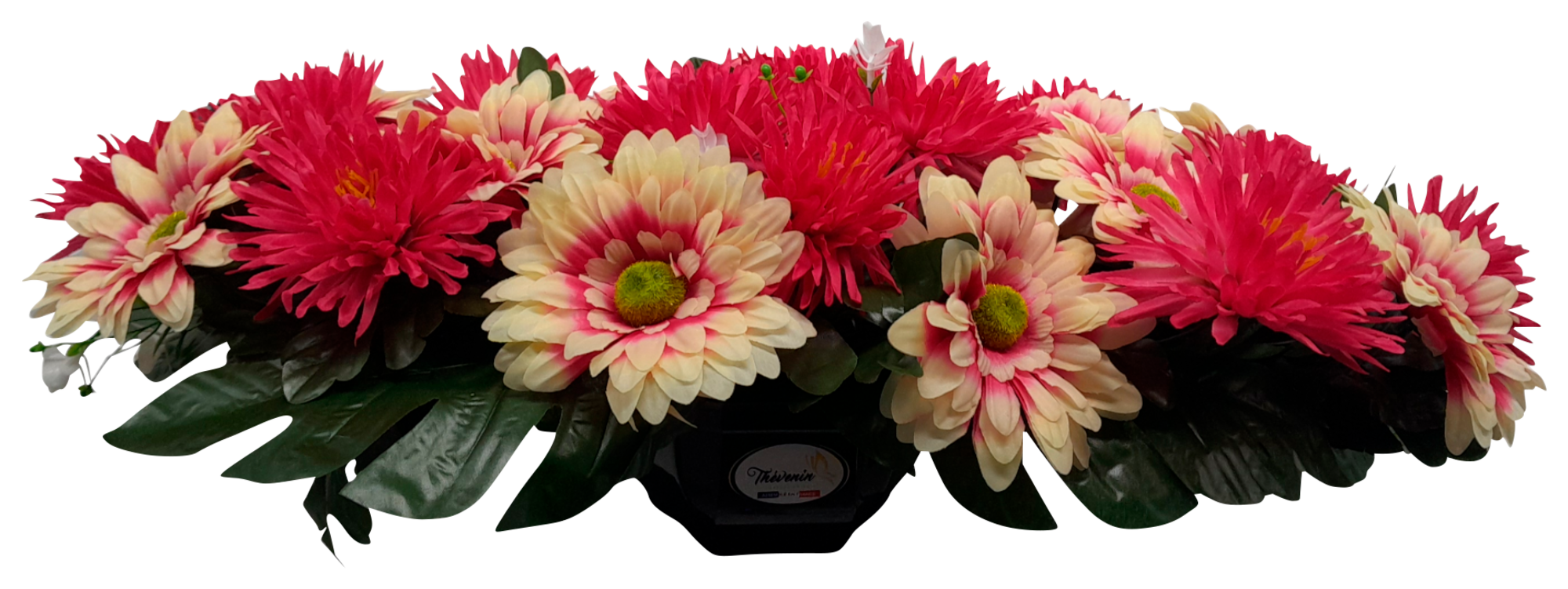 COUSSIN DE GERBERAS ET POMPONNETTES