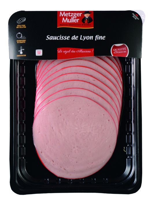 SAUCISSE DE LYON FINE QUALITÉ SUPÉRIEURE TRANCHÉE