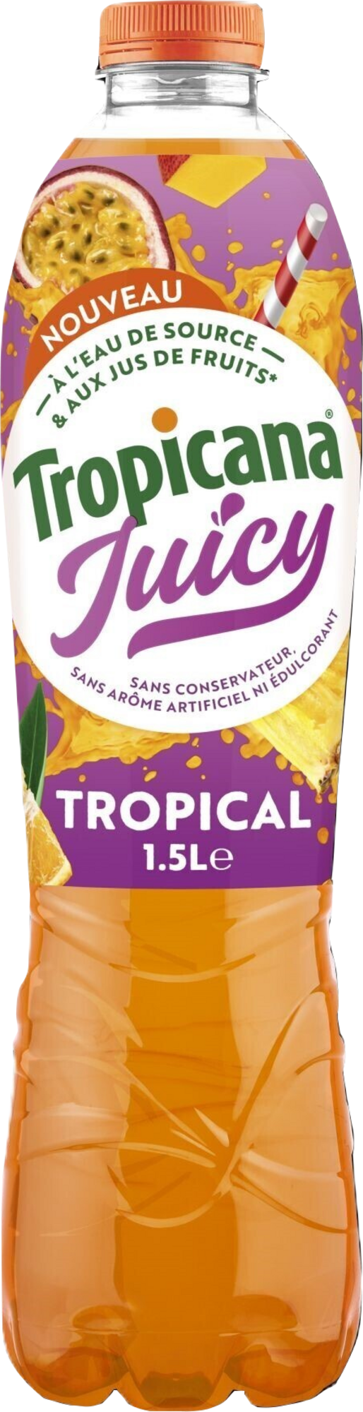 BOISSON AUX JUS DE FRUITS ET EAU DE SOURCE TROPICAL