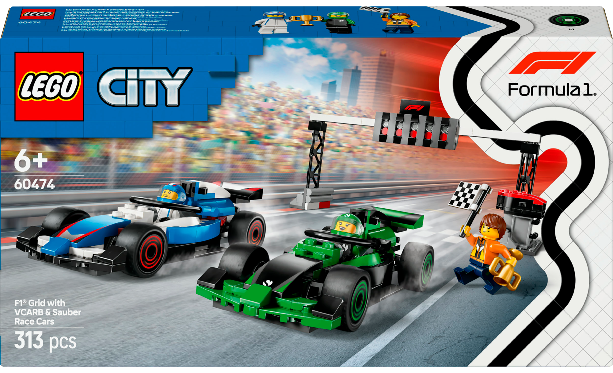 GRILLE DE DéPART DE F1® avec des voitures vcarb et sauber