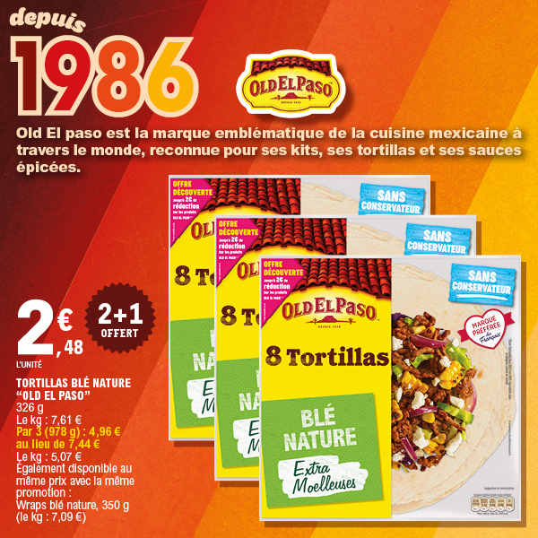TORTILLAS BLÉ NATURE