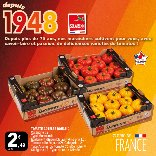 TOMATE CÔTELÉE ROUGE