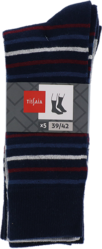 LOT DE 5 PAIRES DE CHAUSSETTES HOMME