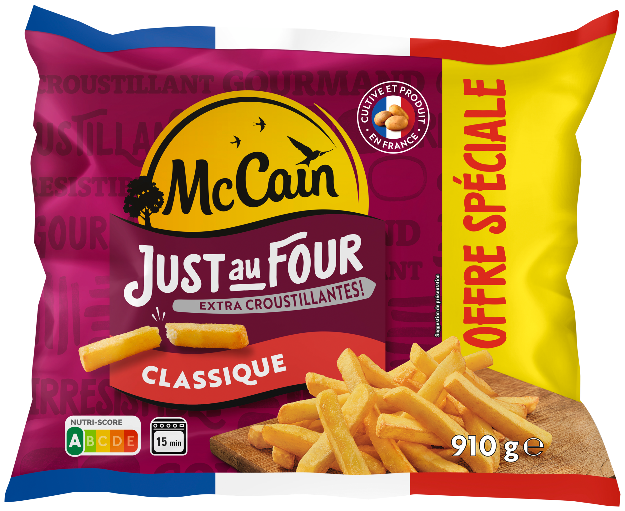 Frites just au four classique surgelées offre spéciale