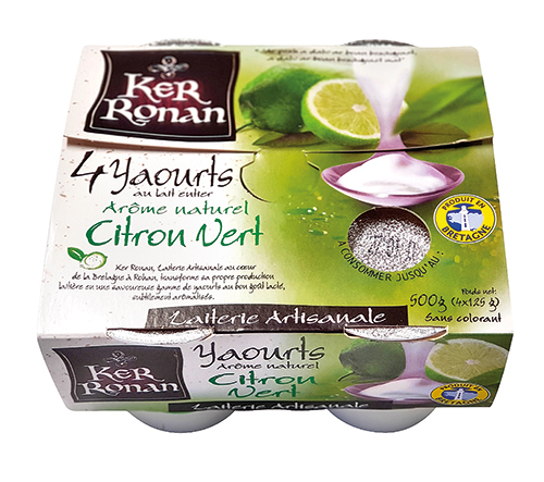 YAOURTS AROMATISÉS CITRON VERT