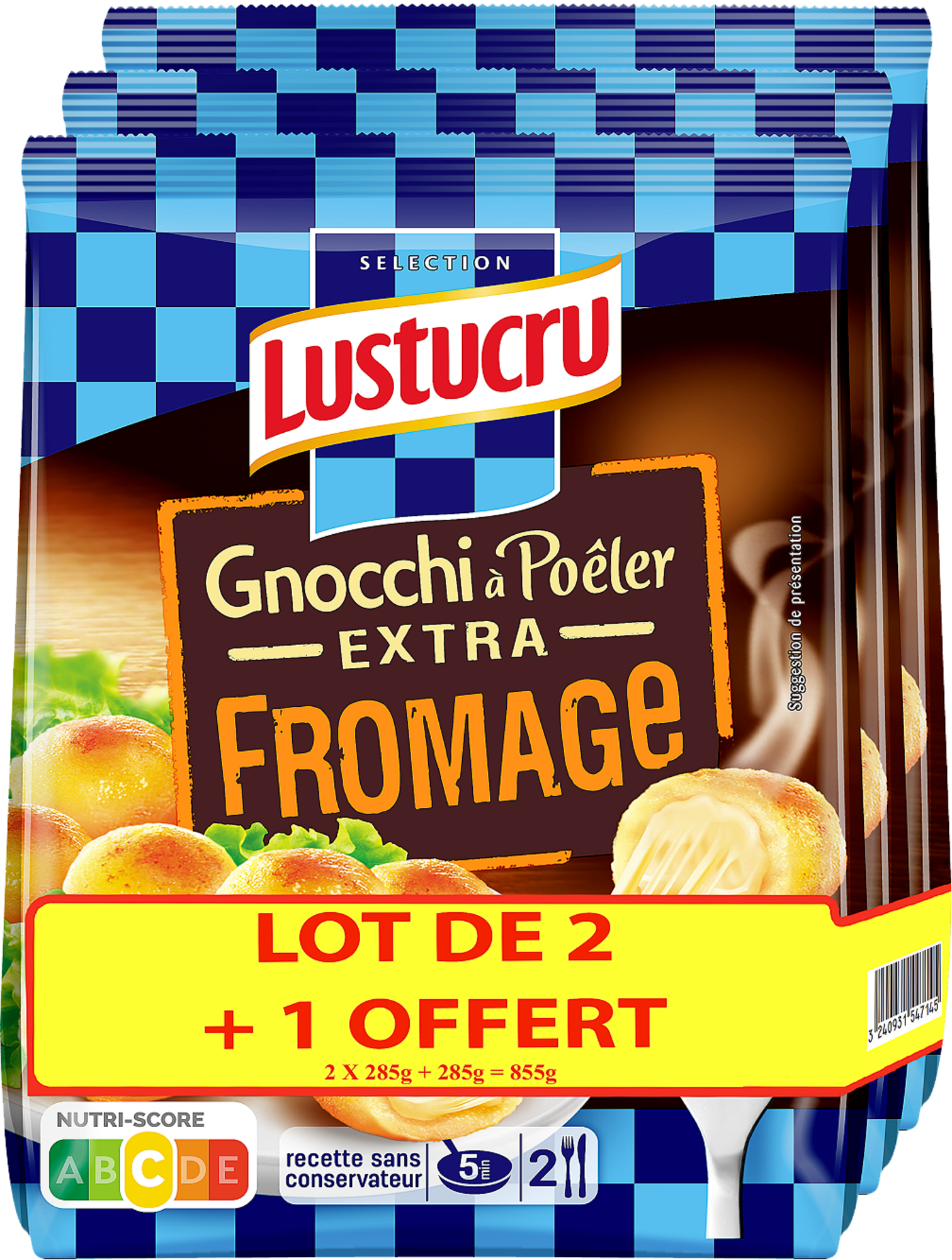 Gnocchi à poêler extra fromage