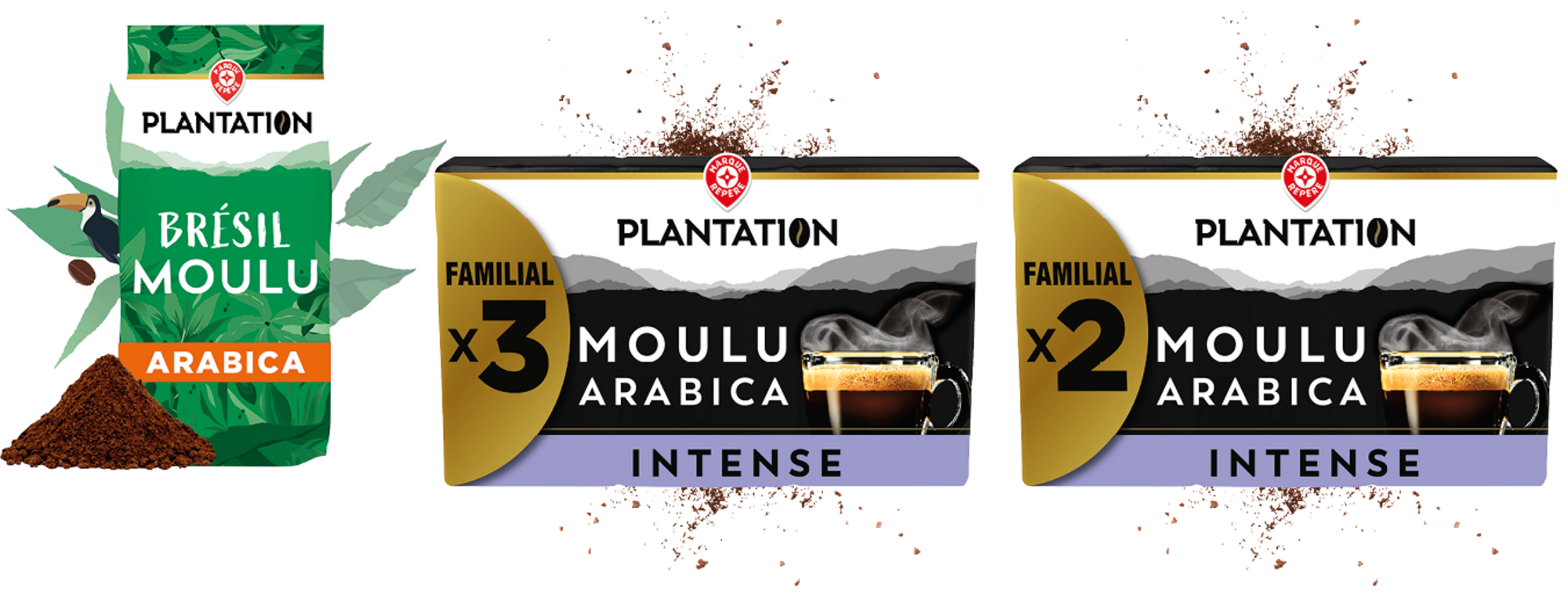 SUR LES PRODUITS PRÉSENTS EN MAGASIN DE LA GAMME DE CAFÉ MOULU PUR ARABICA "PLANTATION".