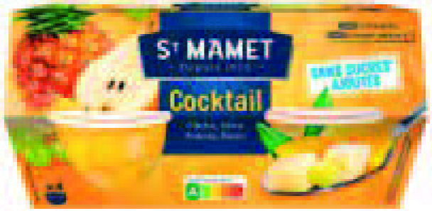 4 COUPELLES COCKTAIL DE FRUITS