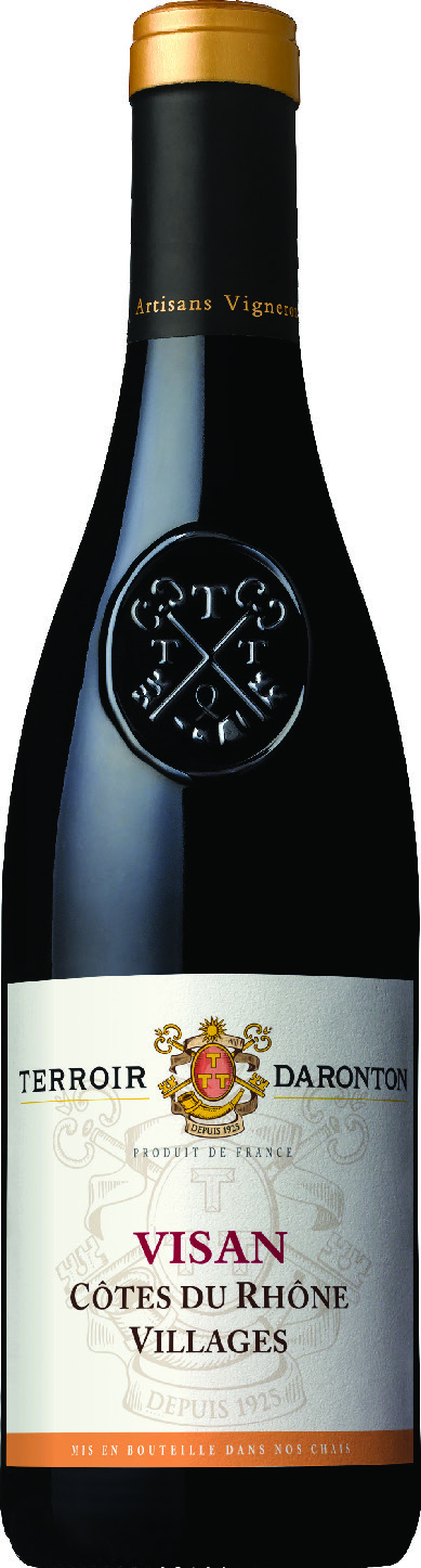 A.O.P(1) CÔTES DU RHÔNE VILLAGES VISAN TERROIR DARONTON