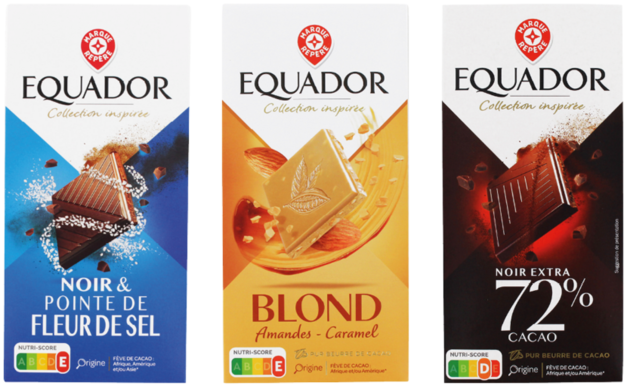SUR LES PRODUITS PRÉSENTS EN MAGASIN DE LA GAMME TABLETTE DE CHOCOLAT "EQUADOR"