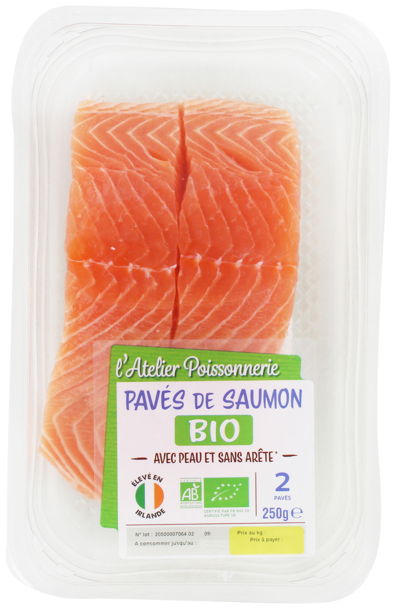 2 PAVÉS DE SAUMON BIO
