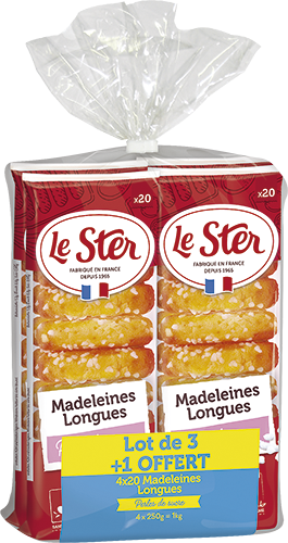 MADELEINES LONGUES AUX PERLES DE SUCRE