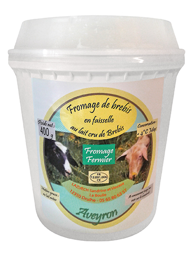 FROMAGE FERMIER DE BREBIS EN FAISSELLE