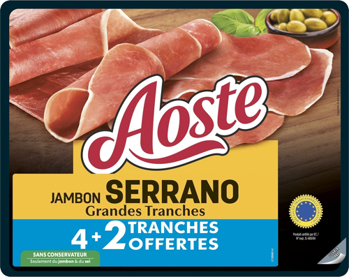 JAMBON SERRANO STG GRANDES TRANCHES
