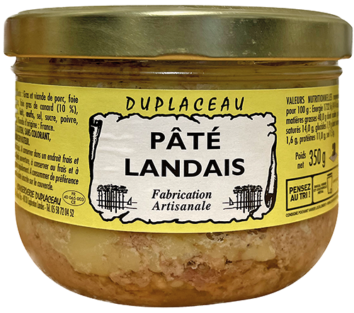 PÂTÉ LANDAIS (10% DE FOIE GRAS DE CANARD)