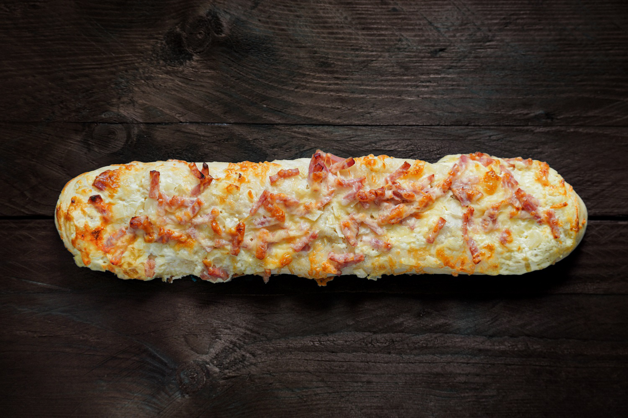 Baguettine Gourmande Lardons et Oignons
