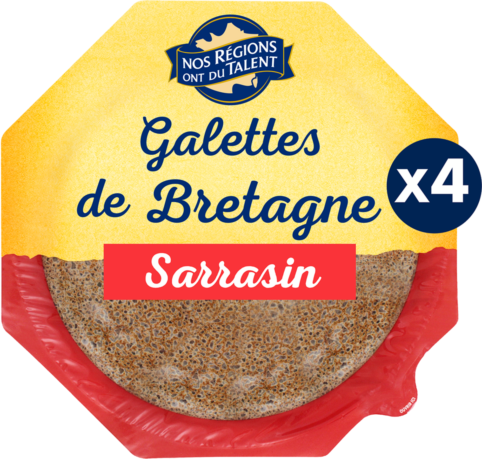 4 GALETTES DE BRETAGNE AU SARRASIN 