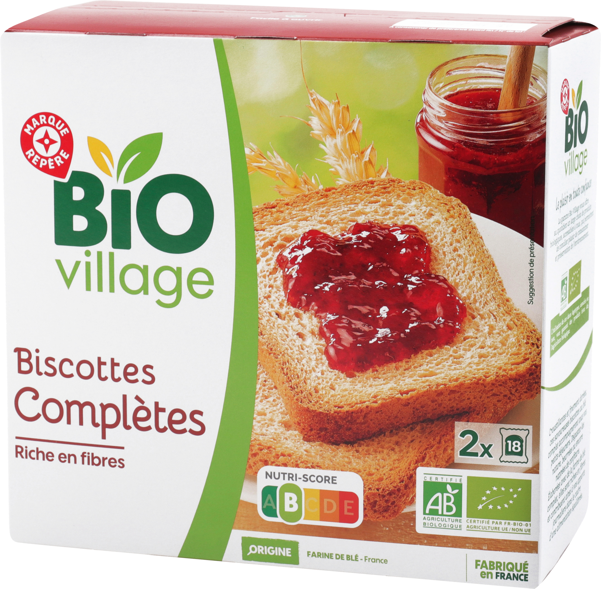 BISCOTTES COMPLÈTES BIO