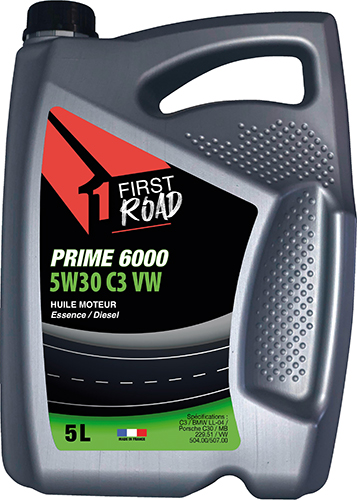 HUILE MOTEUR PRIME 6000 5W30 C3 VW POUR MOTEUR ESSENCE ET DIESEL