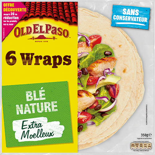 6 WRAPS DE BLÉ NATURE