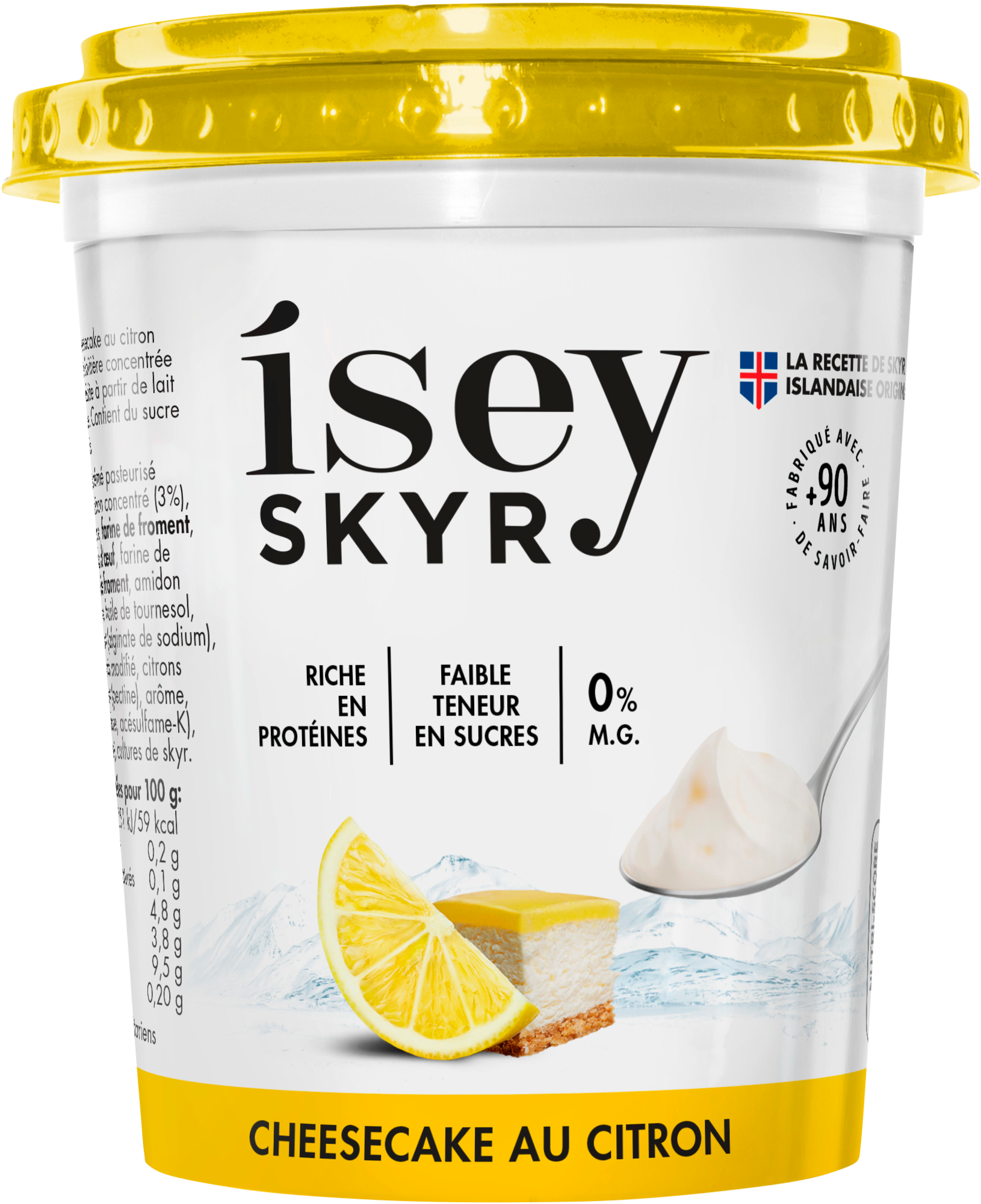 Skyr Cheesecake au Citron 0% Mat.Gr.