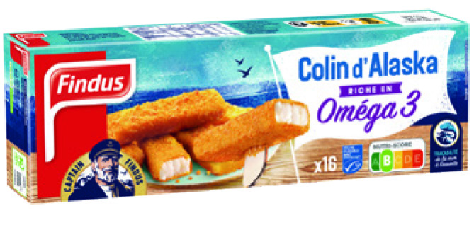 16 BÂTONNETS DE COLIN D’ALASKA MSC SURGELÉS