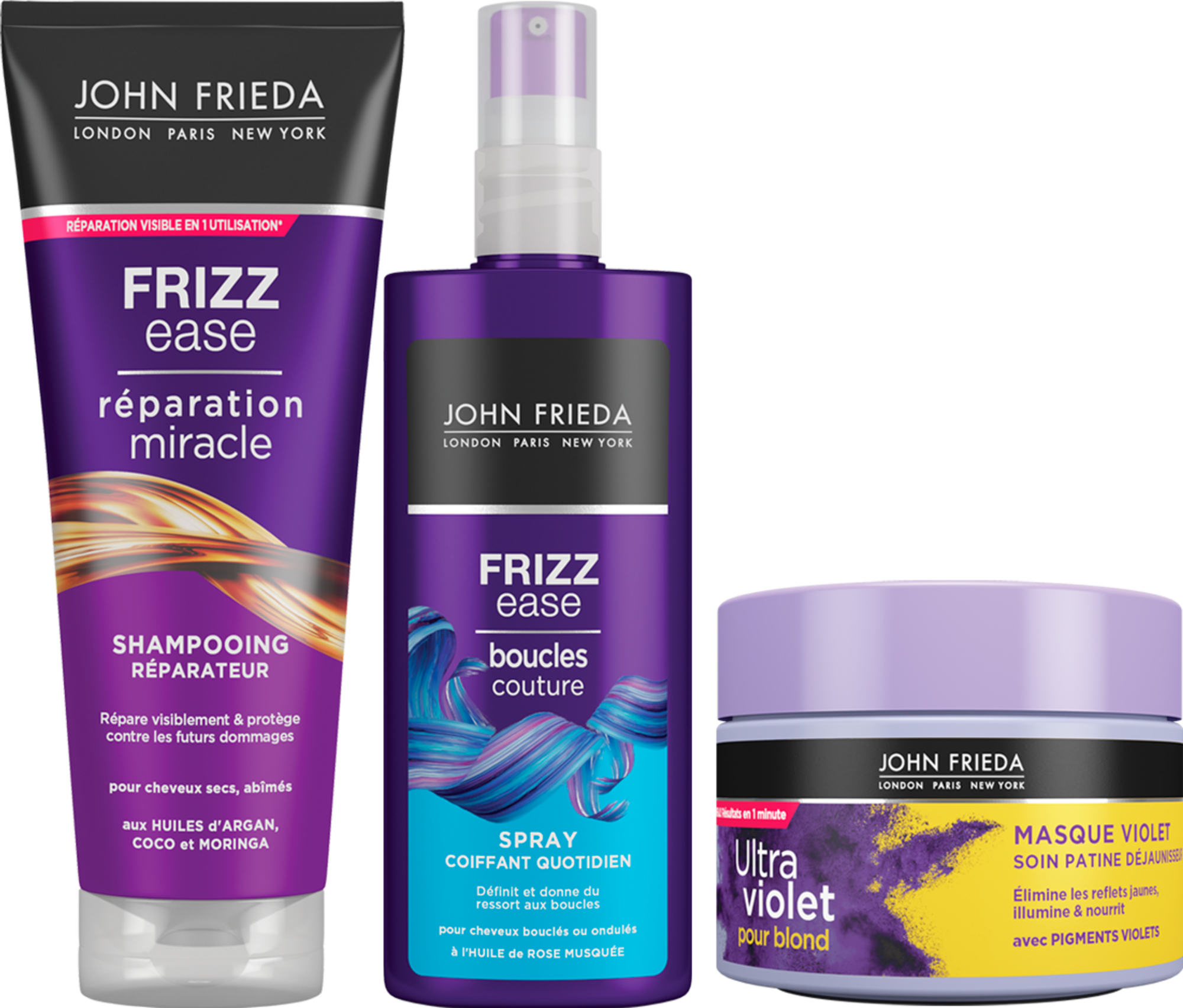 SUR LES PRODUITS PRÉSENTS EN MAGASIN DE LA GAMME "JOHN FRIEDA"