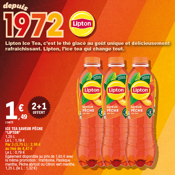 ICE TEA SAVEUR PÊCHE