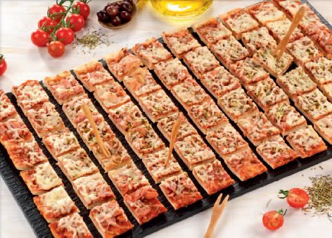 Pizza jambon fromage 60 toasts