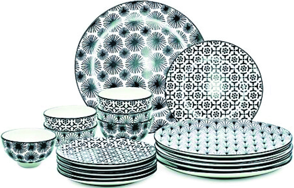 SERVICE DE TABLE 18 PIÈCES