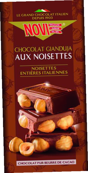 TABLETTE DE CHOCOLAT NOISETTES ENTIÈRES