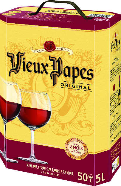 V.S.I.G.(1) VIN DE L’UNION EUROPÉENNE VIEUX PAPES ORIGINAL