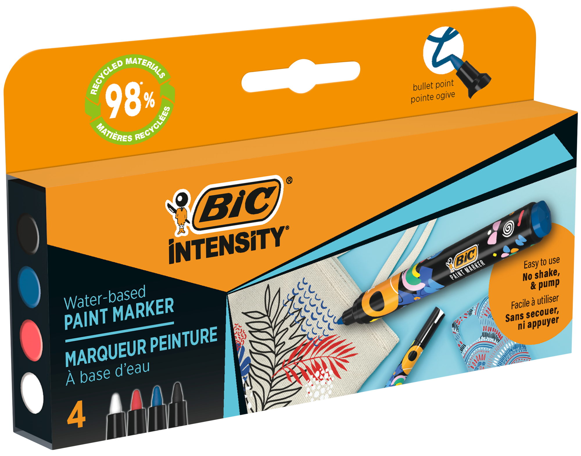 4 MARQUEURS PEINTURE 