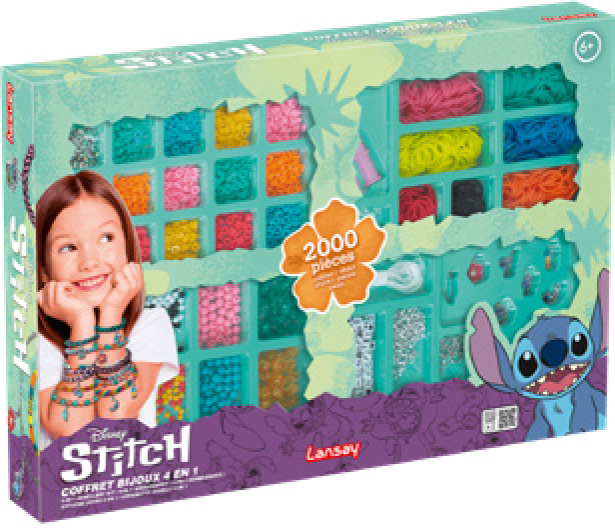 COFFRET DE BIJOUX 4 EN 1 STITCH