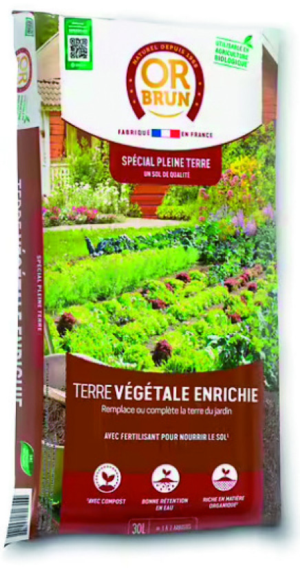 TERRE VÉGÉTALE ENRICHIE 30L