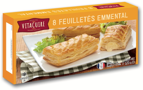 FEUILLETÉS EMMENTAL SURGELÉS